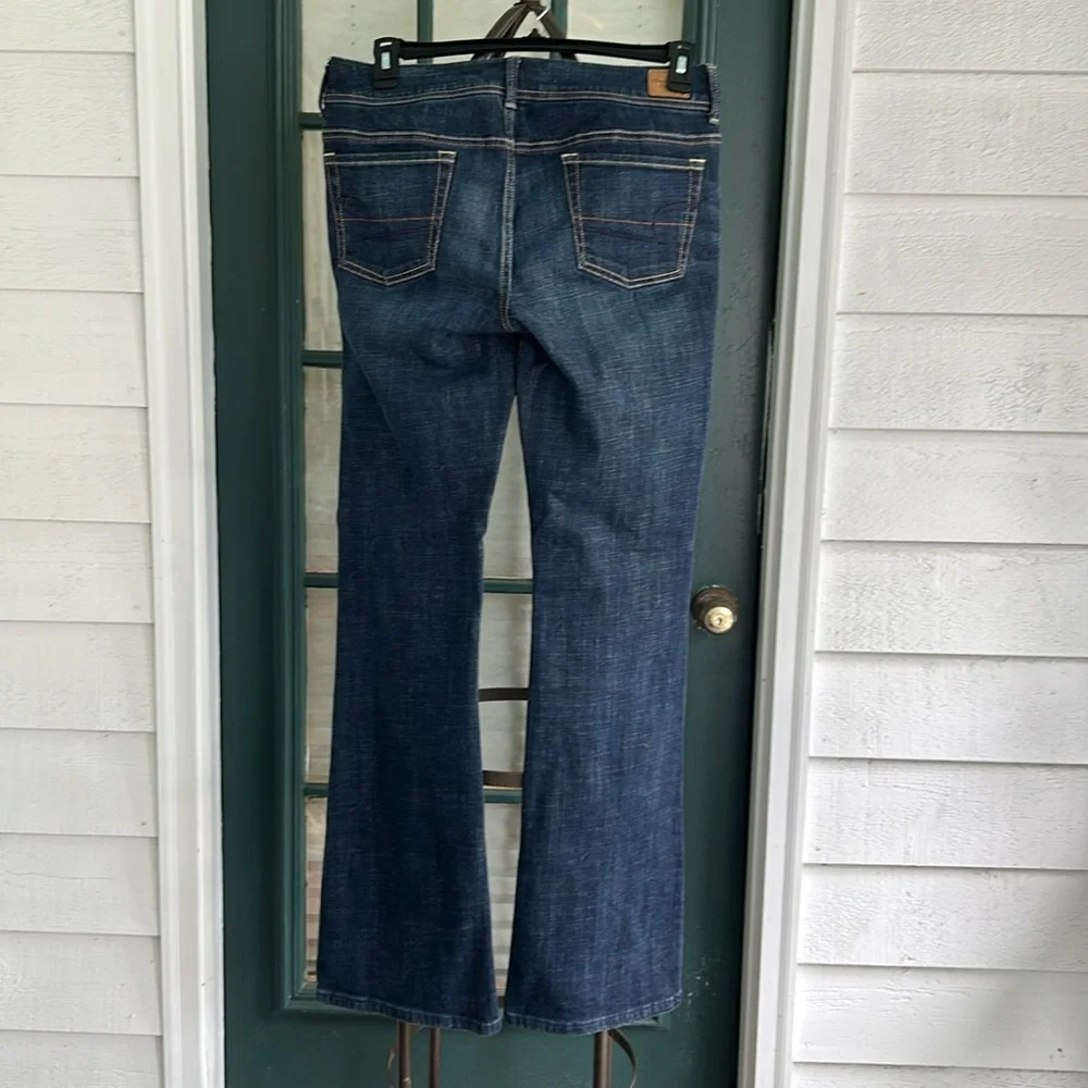 American Eagle Outfitters Dark Wash Original Boot Cut Jeans size 10 Long
